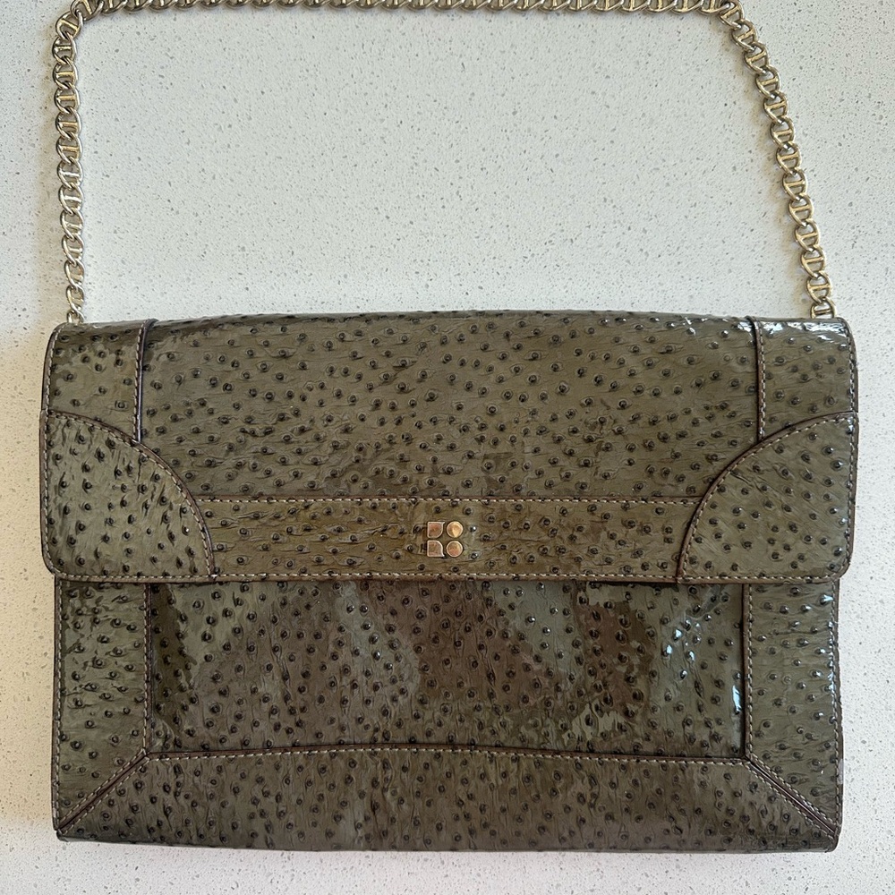 Kate Spade Ostrich Patent Leather Bag